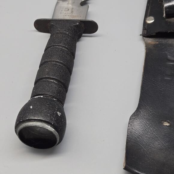 Lot Of 3 Knives Survival Hunting Knife Taiwan W/ Compass Sheath 420 Stainless - Picture 7 of 10